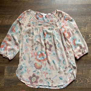 Floral Blouse - Lauren Conrad - Sheer Cottagecore